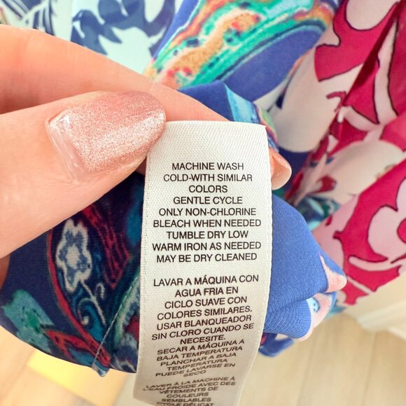 πππ Chicoβs Multicolor Floral Patchwork Blouse | Size 1 (M/L) - Picture 8 of 15